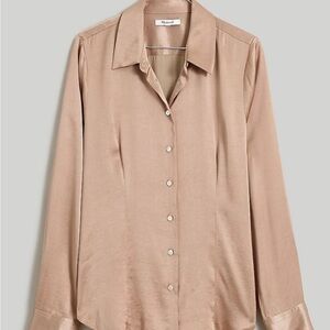 Madewell Beige Button Down Shirt